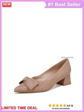 Slingback Pointed Toe High Heels with Bow Detail